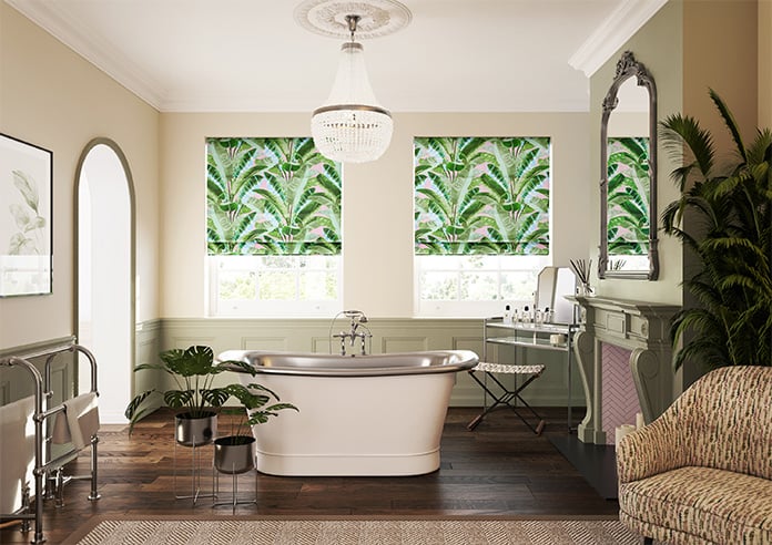 Rodeo Drive, Green Pink - Motorised Roman Blind - Image 8